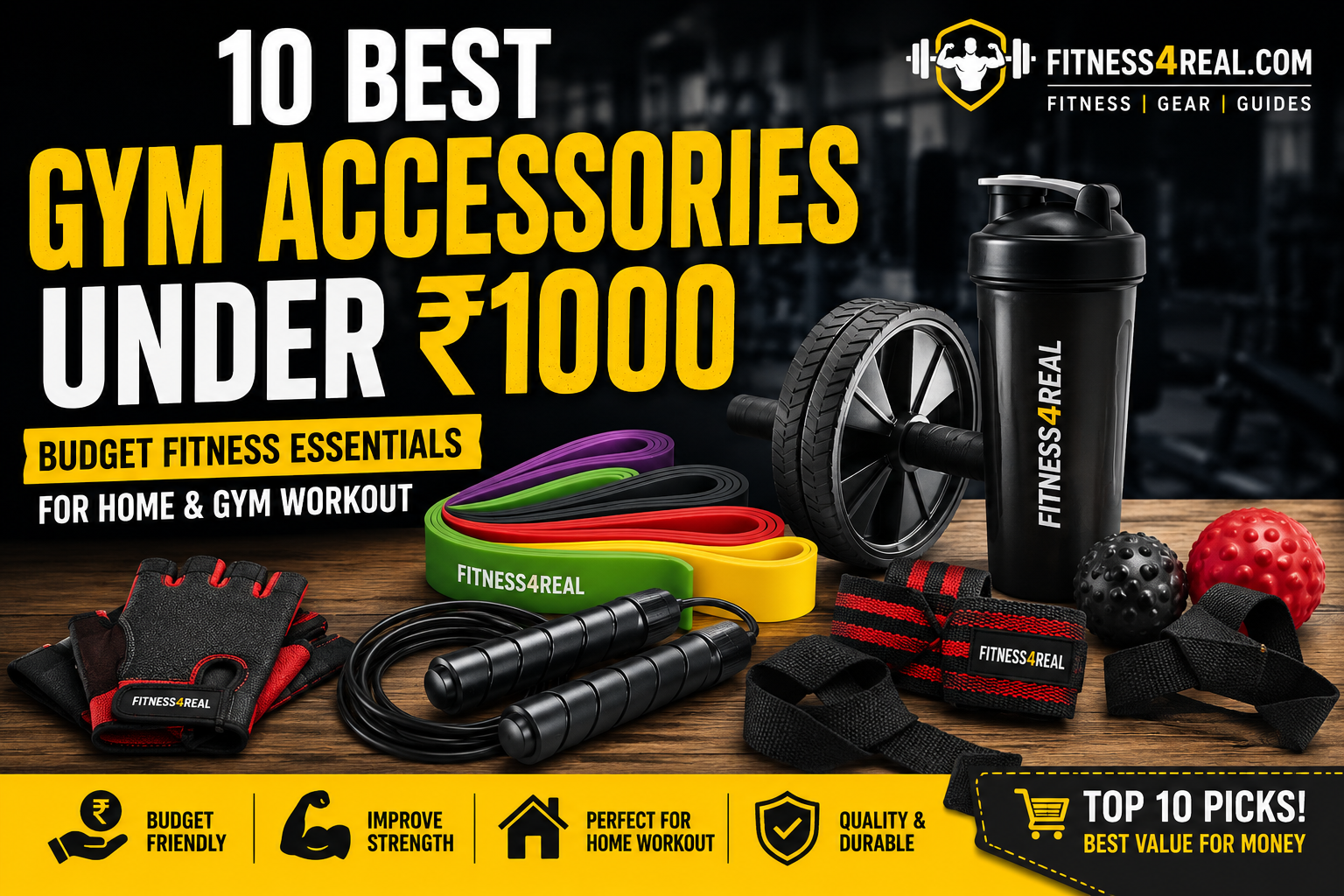 Best Gym Accessories Under ₹1000 in India (2026 Guide)